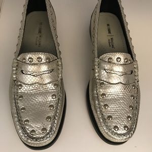 SILVER LOAFERS Re/done x Weejuns 7.5 Womens